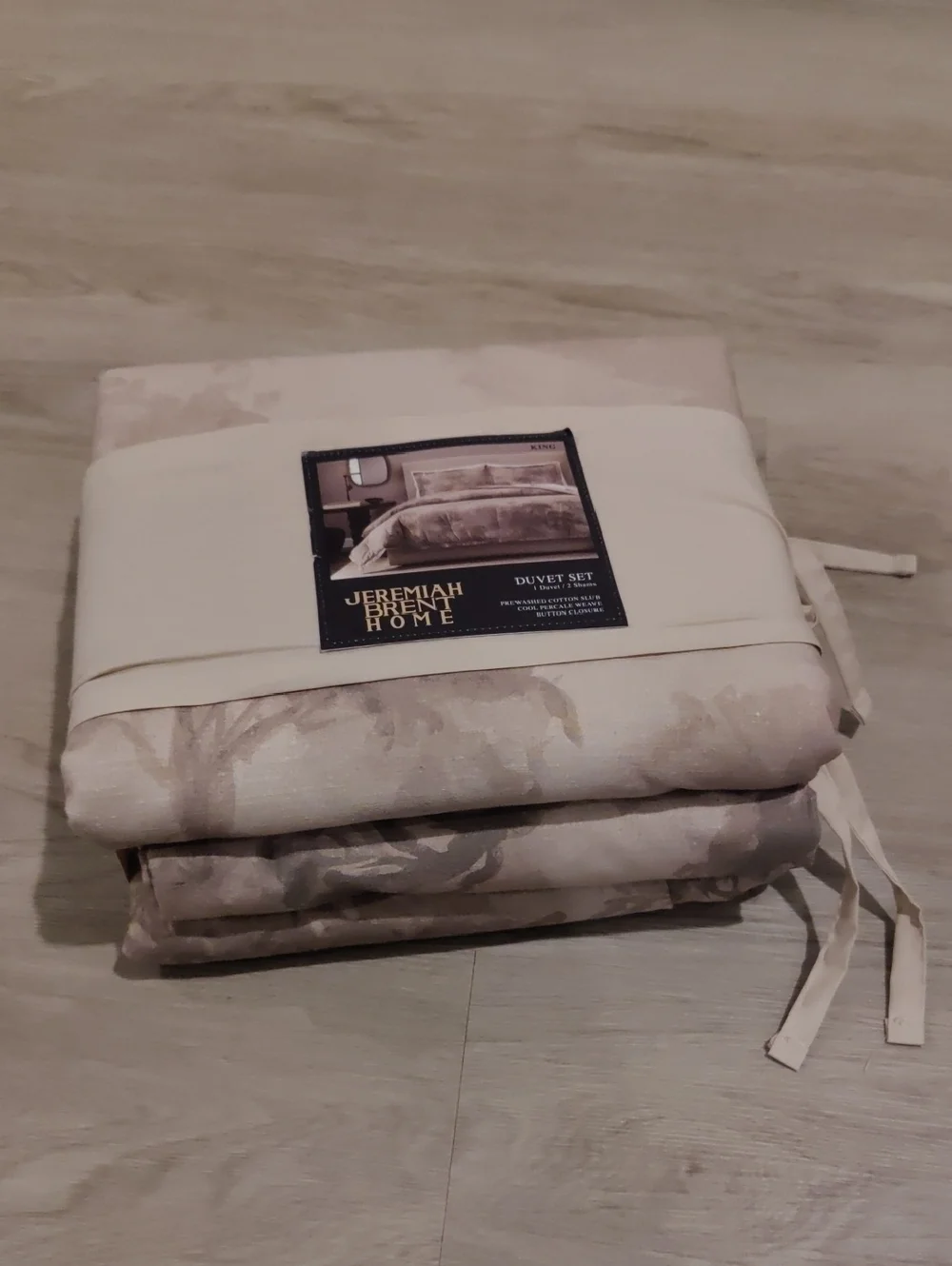 New!Jeremiah Brent 3 Pc King Duvet Set Cotton